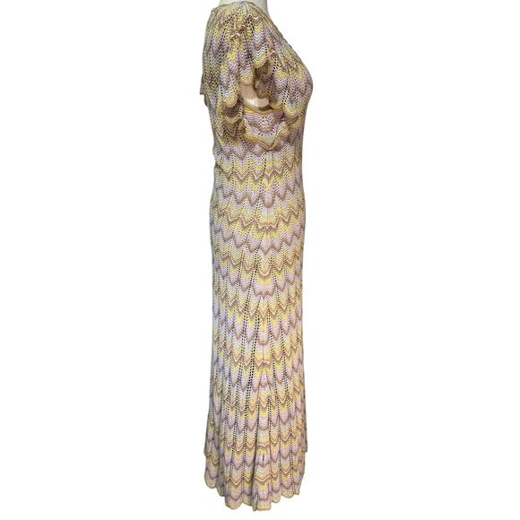 DEREK LAM 10 CROSBY X RTR Women's Crochet Knit Dress Size M - Picture 5 of 14